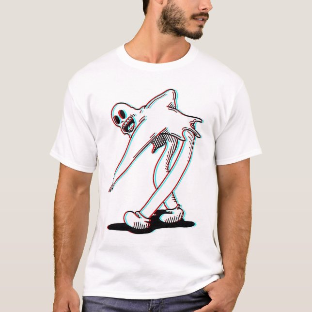 Koko The Clown Ghost Glitch Dancing  T-Shirt (Front)