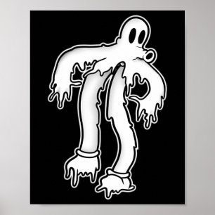 Koko The Clown Ghost Gothic Melting  Poster
