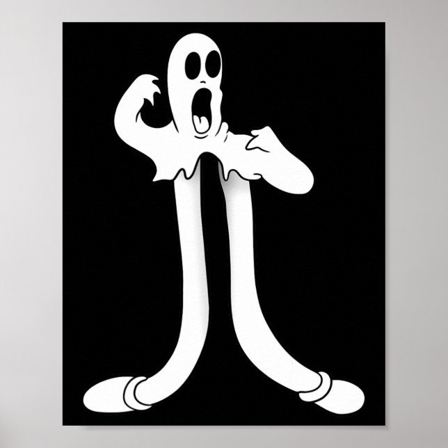 Koko The Clown Ghost Splits Blackwork  Poster (Front)