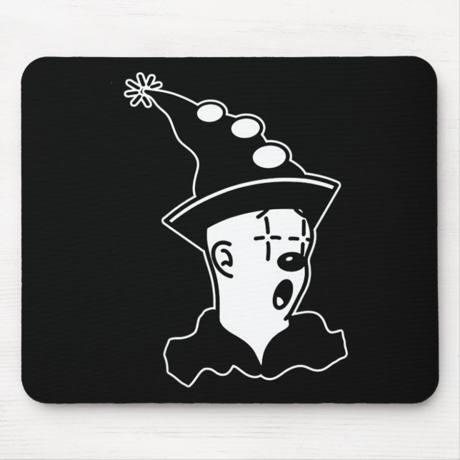 Koko The Clown Ghost Surprised  Mouse Mat (Front)