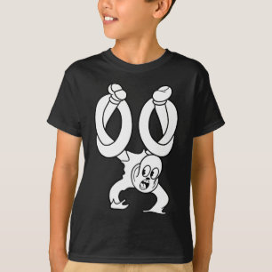 Koko The Clown Ghost Twisted Blackwork  T-Shirt