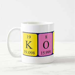 Kokona periodic table name mug