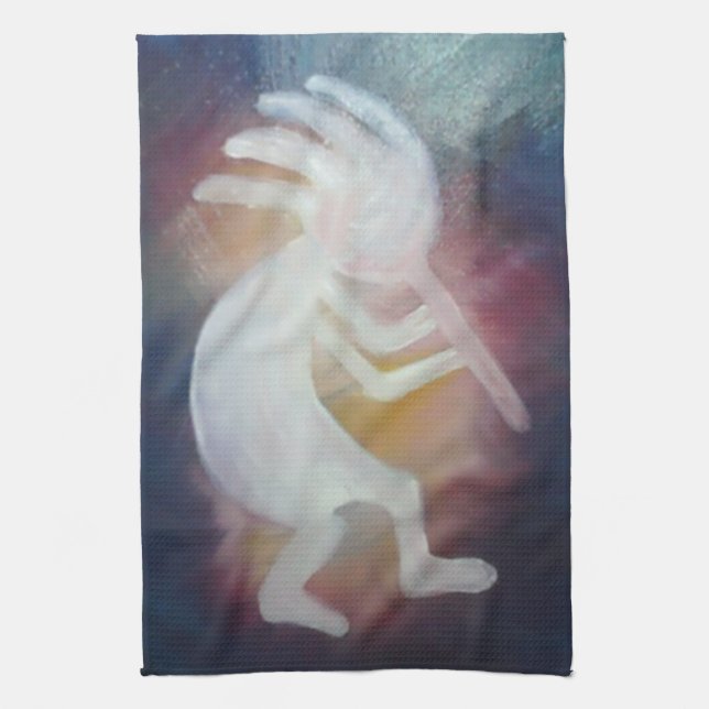 Kokopeli Dish Towel (Vertical)