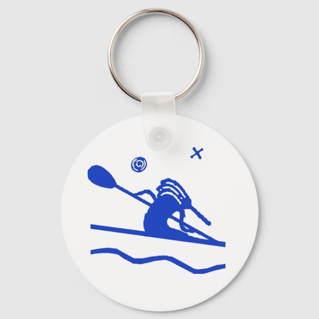 Kokopeli Kayak Paddler Keychain (Front)