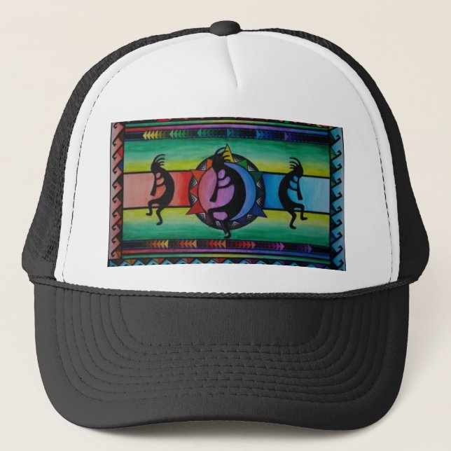 Kokopelli 1 trucker hat (Front)