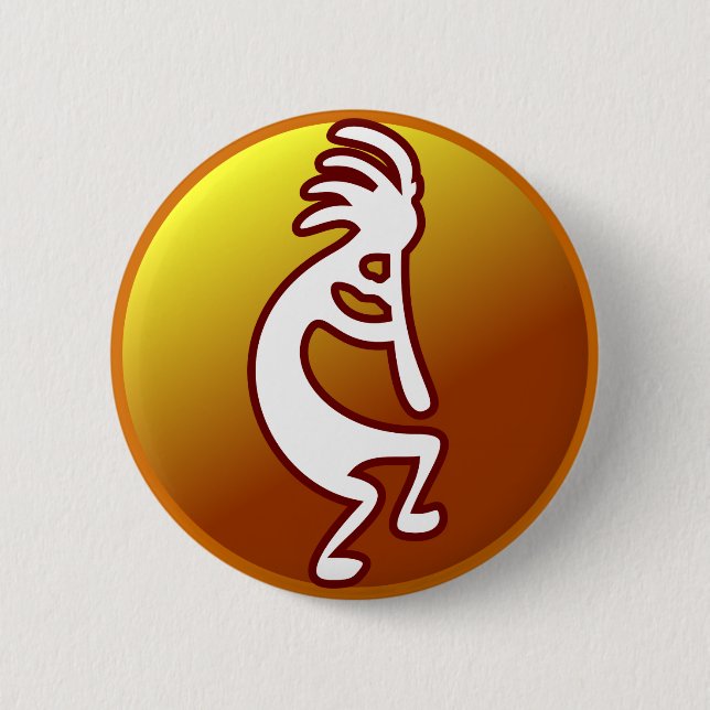 Kokopelli 6 Cm Round Badge (Front)