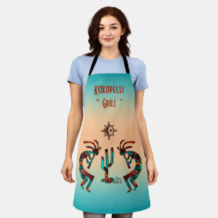 Kokopelli And Cactus Apron