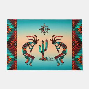 Kokopelli And Cactus Doormat
