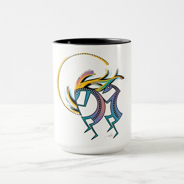 Kokopelli and Kokopelli Mana Mug (Center)