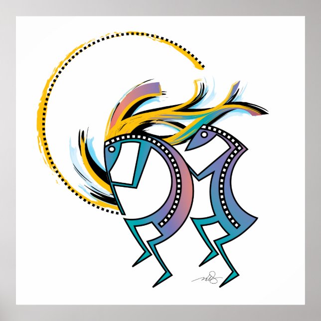Kokopelli and Kokopelli Mana Poster (Front)