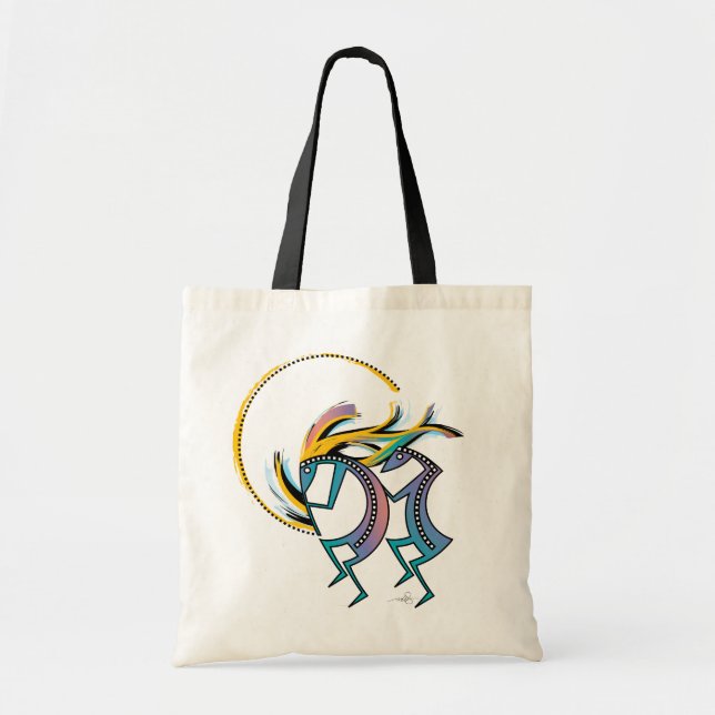 Kokopelli and Kokopelli Mana Tote Bag (Front)