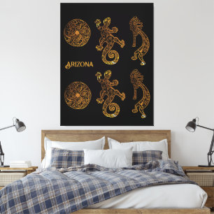 Kokopelli Art Canvas Print