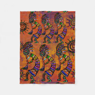 Kokopelli Art Fleece Blanket