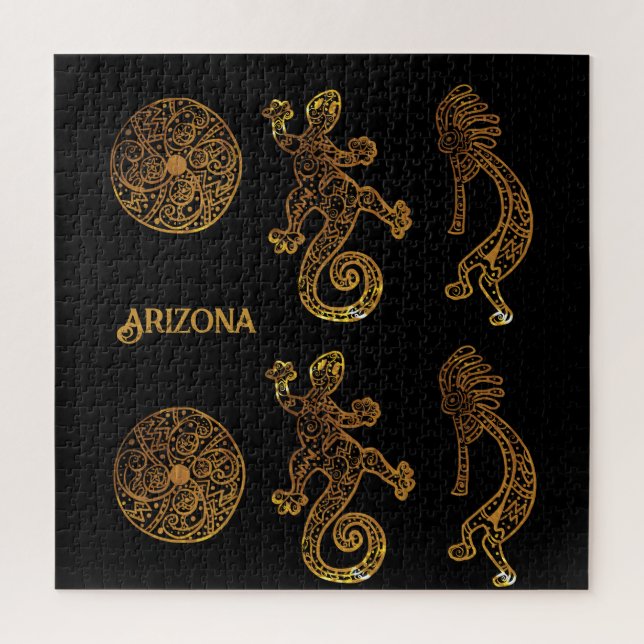 Kokopelli Art Jigsaw Puzzle (Vertical)
