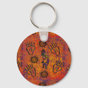Kokopelli Art Key Ring