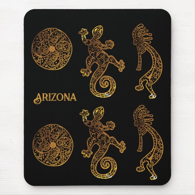Kokopelli Art Mouse Mat (Front)