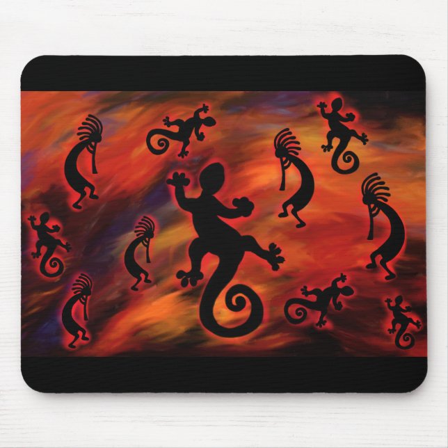 Kokopelli Art Mouse Mat (Front)