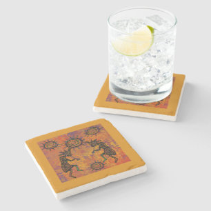 Kokopelli Art Stone Coaster