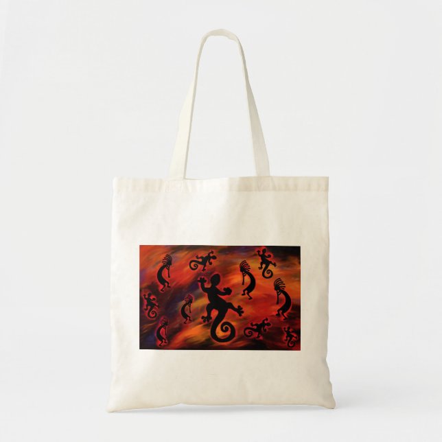 Kokopelli Art Tote Bag (Front)
