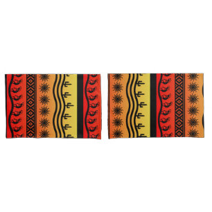 Kokopelli Aztec Tribal Desert Southwestern Design Pillowcase