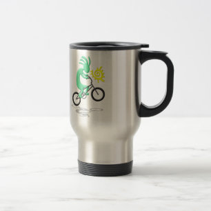 Kokopelli Bicycle Travel Mug
