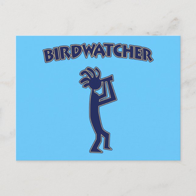 Kokopelli Birdwatcher Postcard (Front)