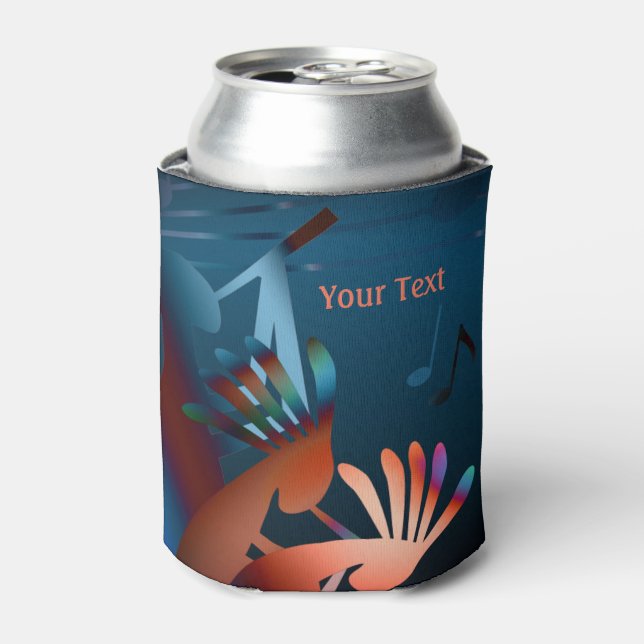 Kokopelli Blues Music 2  Can Cooler (Can Front)