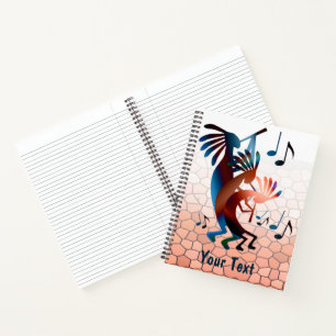 Kokopelli Blues Music 2 Desert Sunset Notebook