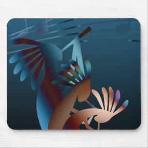 Kokopelli Blues Music Mouse Mat