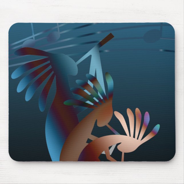 Kokopelli Blues Music Mouse Mat (Front)
