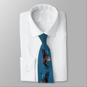 Kokopelli Blues Music Neck Tie