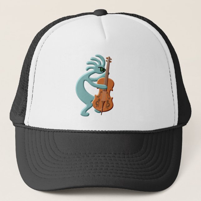 Kokopelli Cello Trucker Hat (Front)