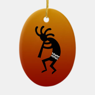 Kokopelli Ceramic Tree Decoration