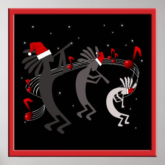 Kokopelli Christmas Poster (Front)