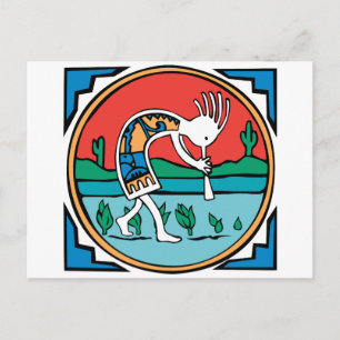 Kokopelli Colour Postcard