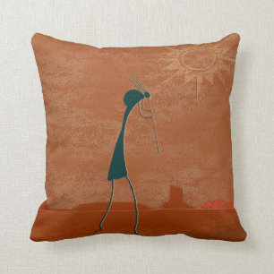 Kokopelli Comes Cushion