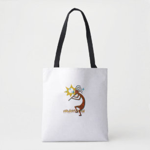Kokopelli Concert Cool Fashion Native American  Tote Bag