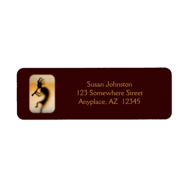 Kokopelli Customised Address Label (Front)