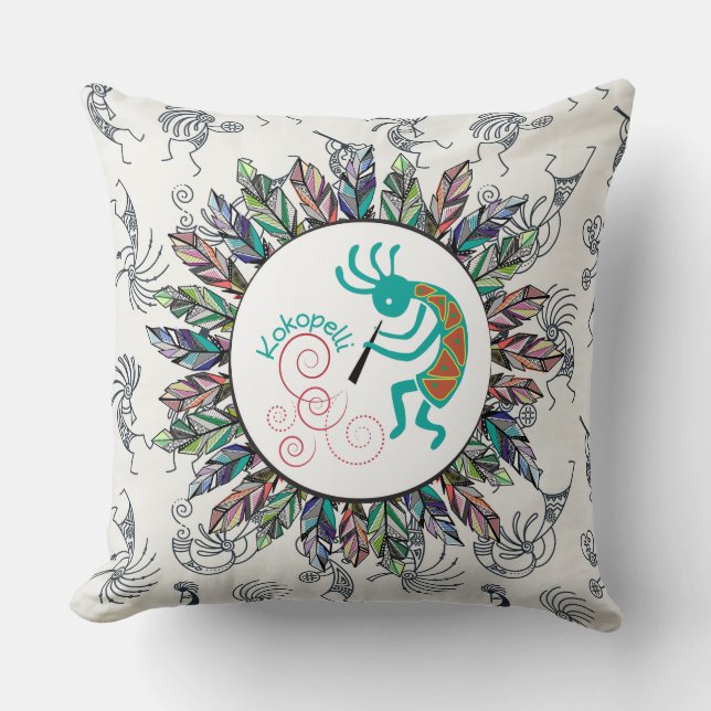 Kokopelli Dancer Cushion (Front)