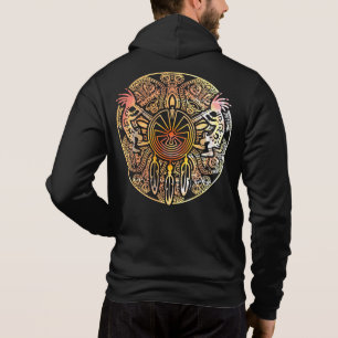 Kokopelli Duo - Man In The Maze - Dreamcatcher 1 Hoodie