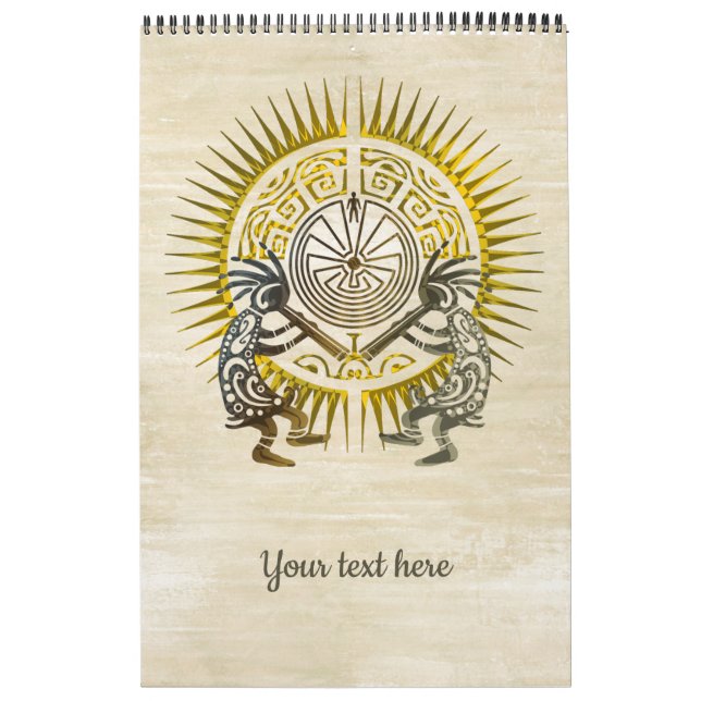 Kokopelli Duo - Man In The Maze - Sun 1 Calendar (Cover)