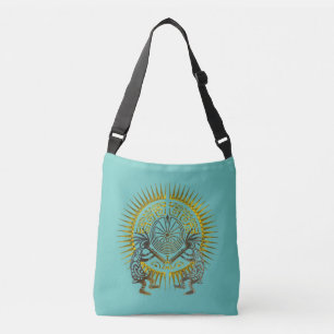 Kokopelli Duo - Man In The Maze - Sun 1 Crossbody Bag