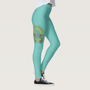 Kokopelli Duo - Man In The Maze - Sun 1 Leggings