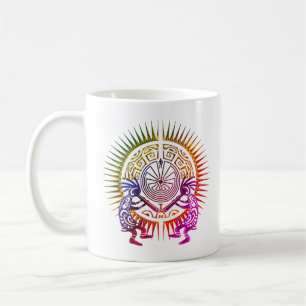 Kokopelli Duo - Man In The Maze - Sun 1a Coffee Mug