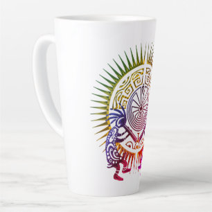Kokopelli Duo - Man In The Maze - Sun 1a Latte Mug
