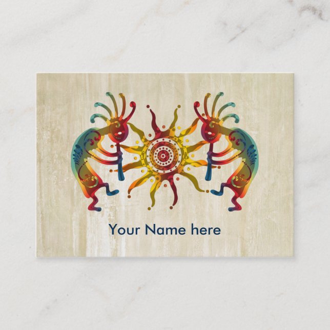 KOKOPELLI DUO SUN + your ideas Business Card (Front)