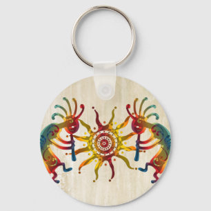 KOKOPELLI DUO SUN + your ideas Key Ring
