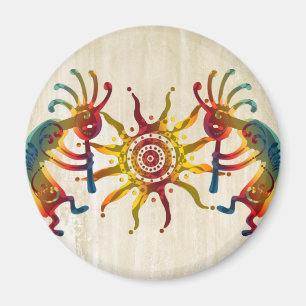 KOKOPELLI DUO SUN + your ideas Magnet