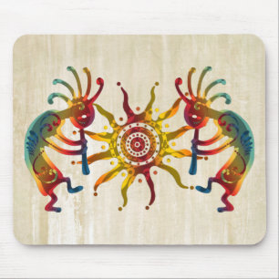 KOKOPELLI DUO SUN + your ideas Mouse Mat