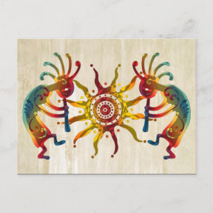 KOKOPELLI DUO SUN + your ideas Postcard
